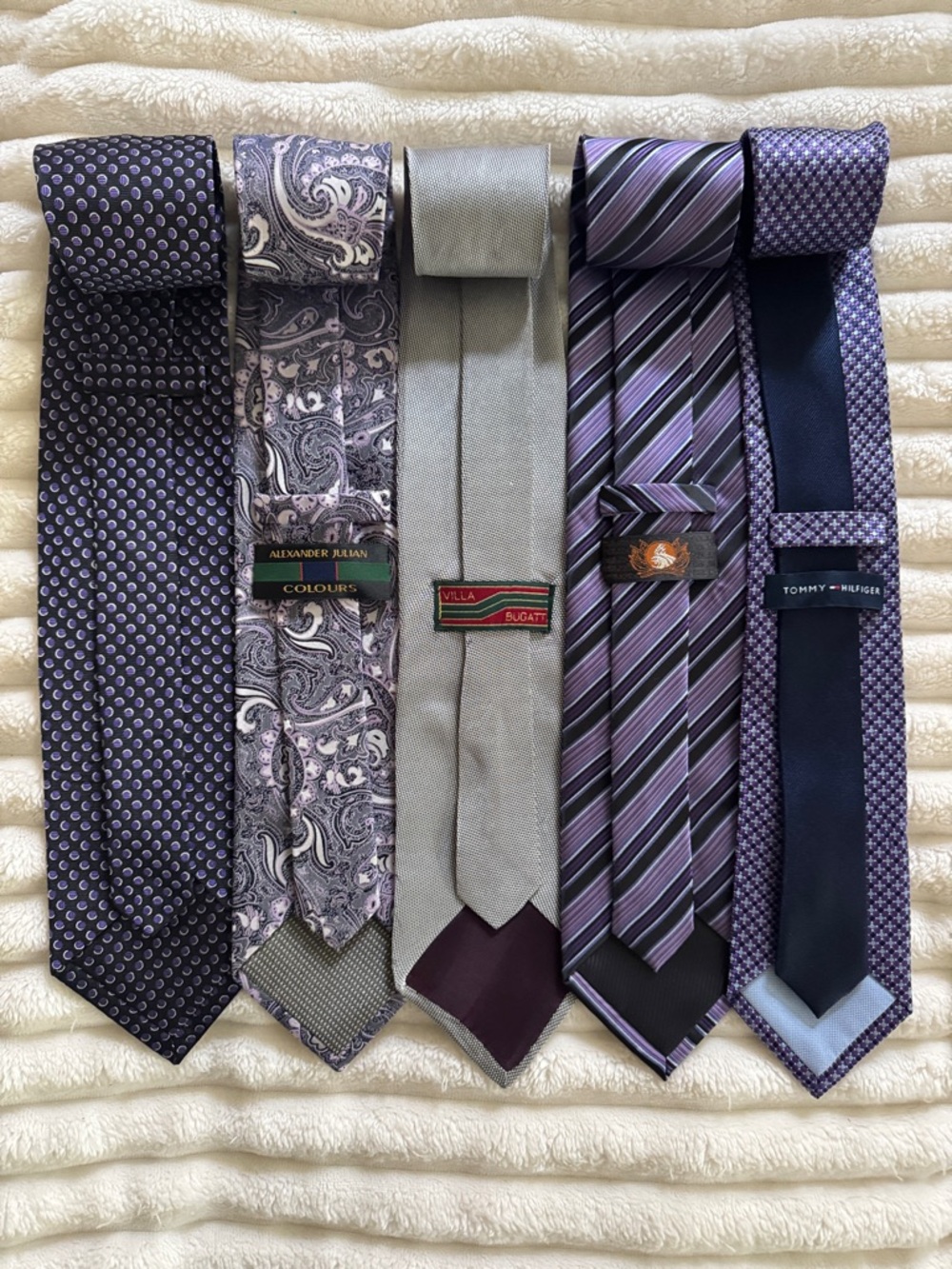 Refined Gentlemen Purple Tie Set